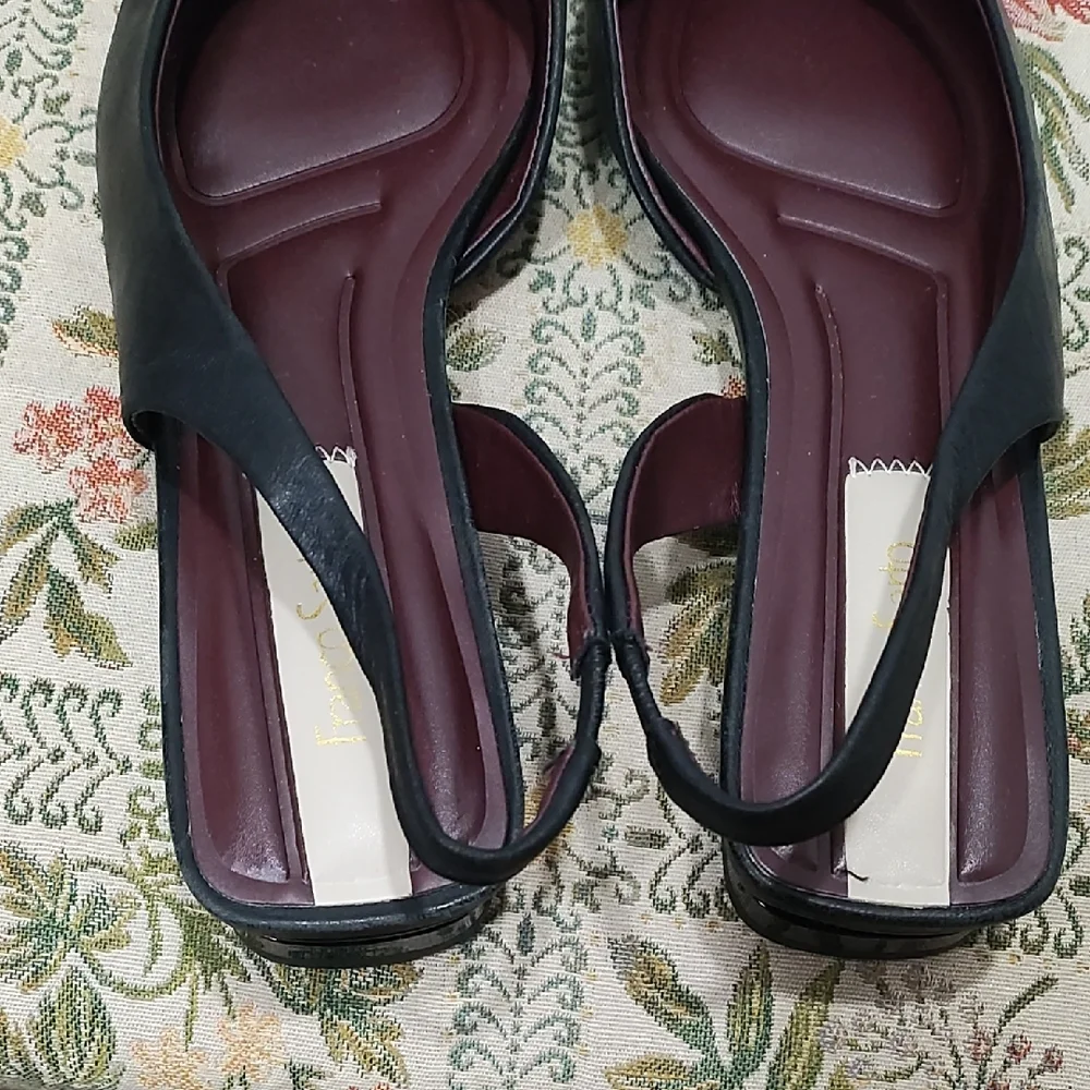 Franco Sarto Black Slingback Flats - Picture 6 of 6
